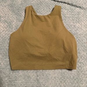Athleta Mustard Yellow Crop Tank Top